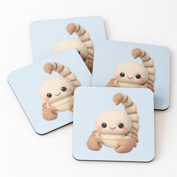 Item preview, Cute Scorpius Scorpion Knitted Plush Zodiac Nursery | Kawaii Knit Astrology Art designed and sold by Moons Studio.