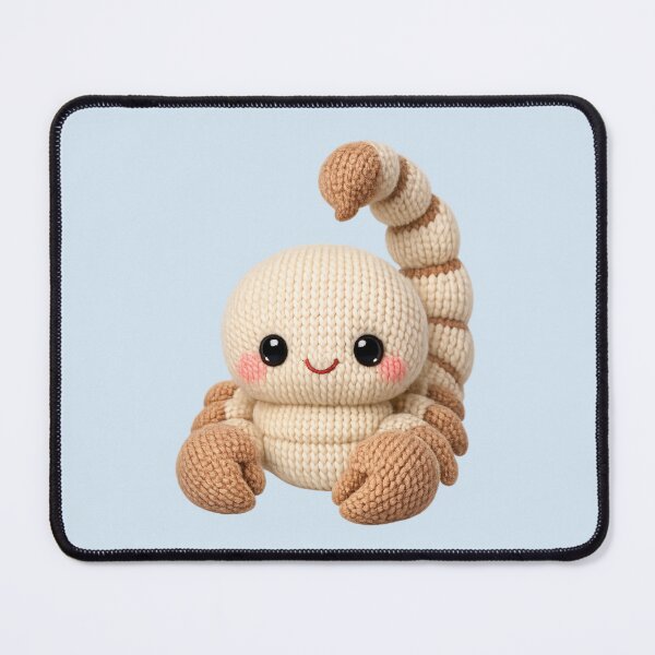 Item preview, Cute Scorpius Scorpion Knitted Plush Zodiac Nursery | Kawaii Knit Astrology Art designed and sold by Moons Studio.