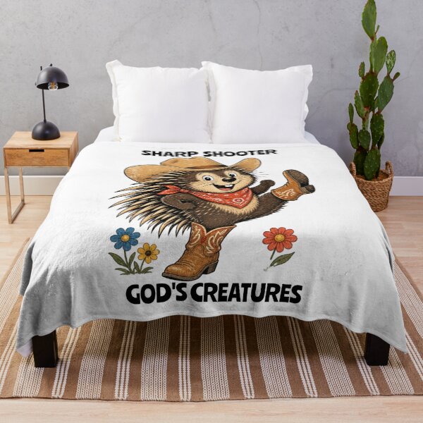 Item preview, Sharp Shooter God's Creatures Cowboy Western Animal designed and sold by Rosie's Wildflower Boutique.