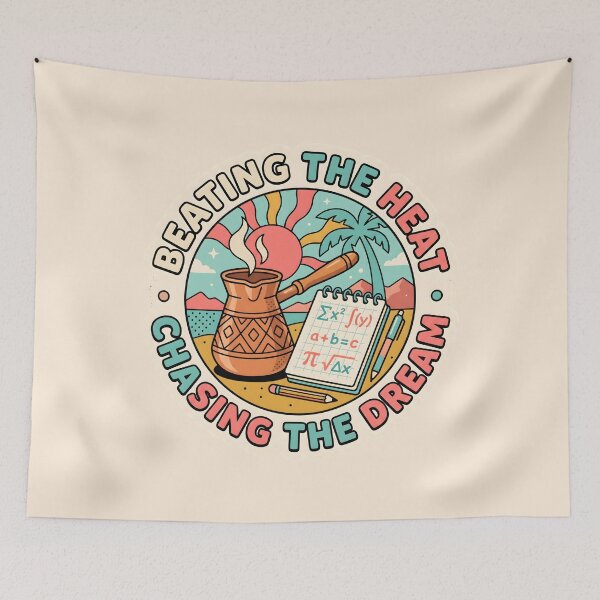 Item preview, Beating The Heat Chasing The Dream Coffee Math designed and sold by SplashTastic.
