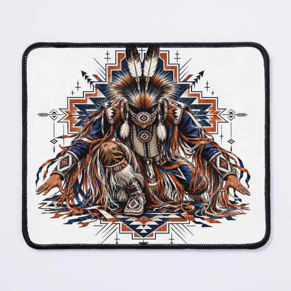 Item preview, Grass Dancer Powwow Regalia Native American Southwestern Geometric Art designed and sold by Blue Raven Designs.