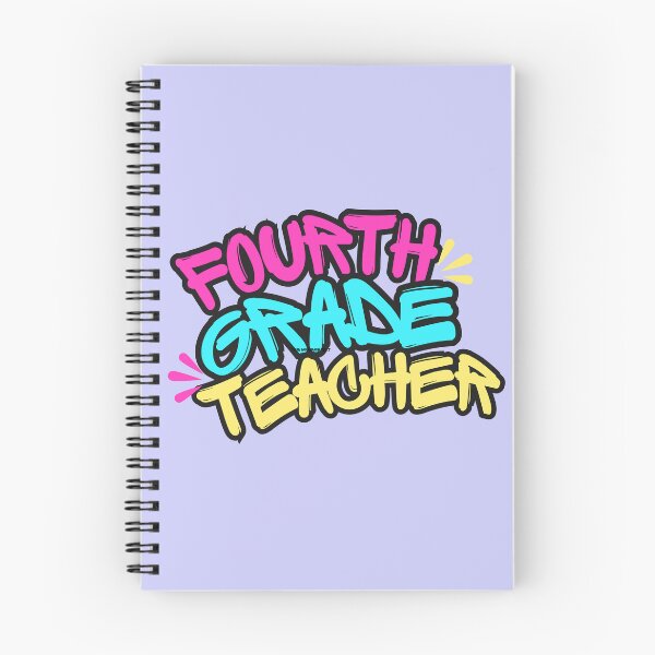 Item preview, FOURTH GRADE TEACHER Virbrant Colors Graffiti Font designed and sold by JaymeOctober.
