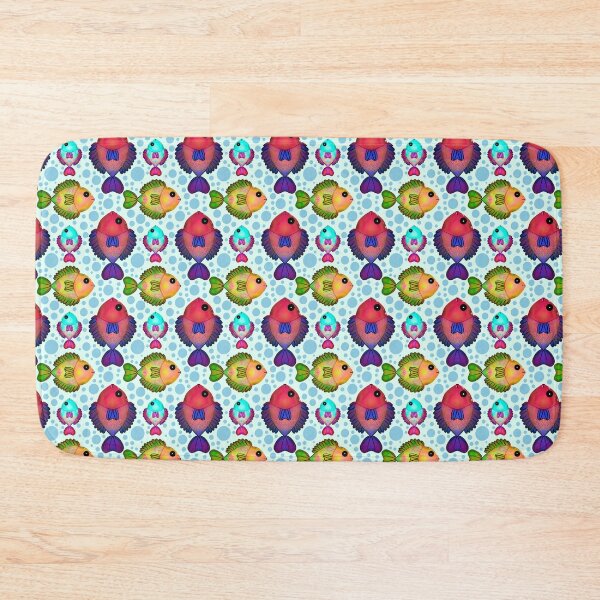 Item preview, Colorful Tropical Fish Pattern  | Neon Aquarium Seamless Ocean Print | Cute Marine Life Illustration designed and sold by HopeAndHustle.