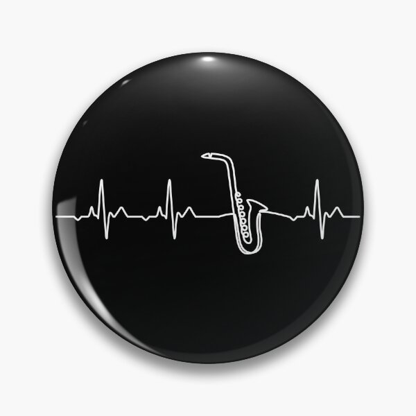 Item preview, Saxophone Heartbeat - Saxophonist Gift designed and sold by clickbongski.