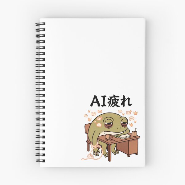 Item preview, AI疲れカエル / AI-Fatigued Frog designed and sold by Yos-Design-Stoa.