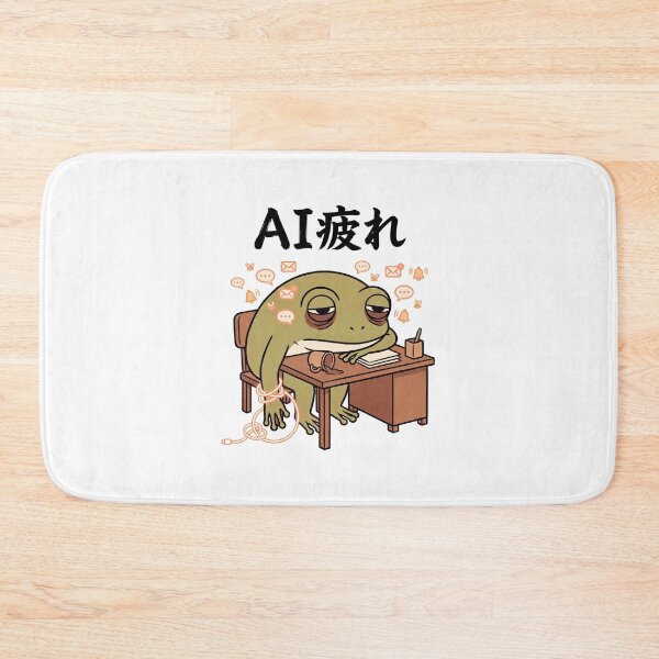 Item preview, AI疲れカエル / AI-Fatigued Frog designed and sold by Yos-Design-Stoa.