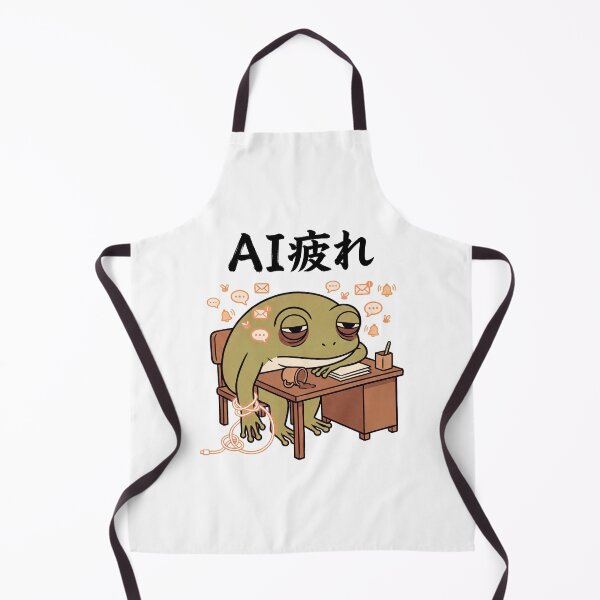 Item preview, AI疲れカエル / AI-Fatigued Frog designed and sold by Yos-Design-Stoa.