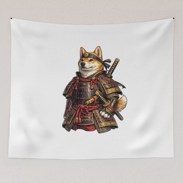 Item preview, Shiba Samurai designed and sold by VerdePegajoso.