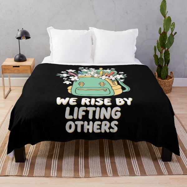 Item preview, We Rise By Lifting Others Floral Backpack designed and sold by SplashTastic.
