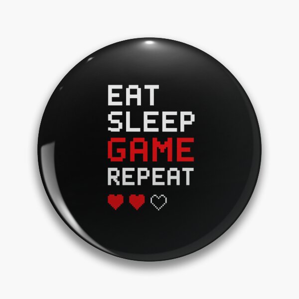 Item preview, Eat Sleep Game Repeat Pixel Art designed and sold by Pixelarry.