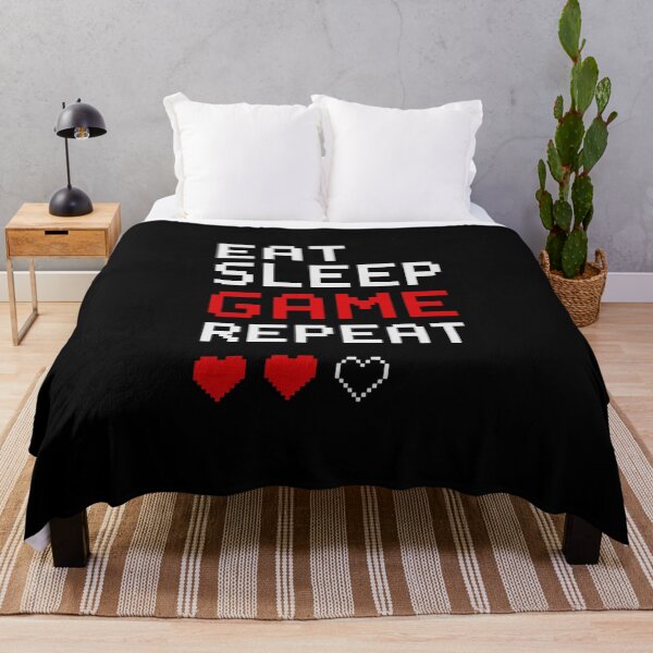 Item preview, Eat Sleep Game Repeat Pixel Art designed and sold by Pixelarry.