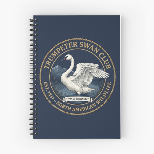 Item preview, Trumpeter Swan Club Vintage Badge North American Wildlife designed and sold by CalmCapy Co.