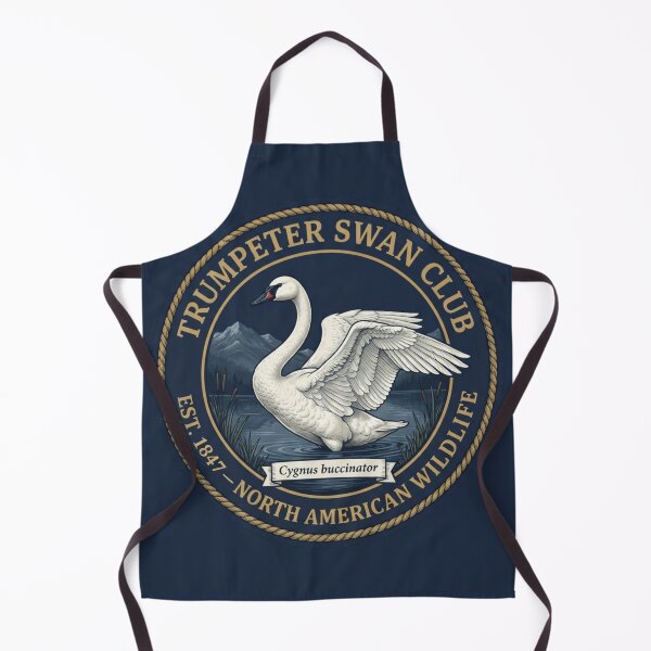 Item preview, Trumpeter Swan Club Vintage Badge North American Wildlife designed and sold by CalmCapy Co.