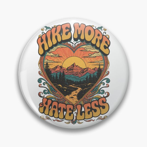 Item preview, Hike More Hate Less Vintage Heart Horizon designed and sold by Skyrocketz.