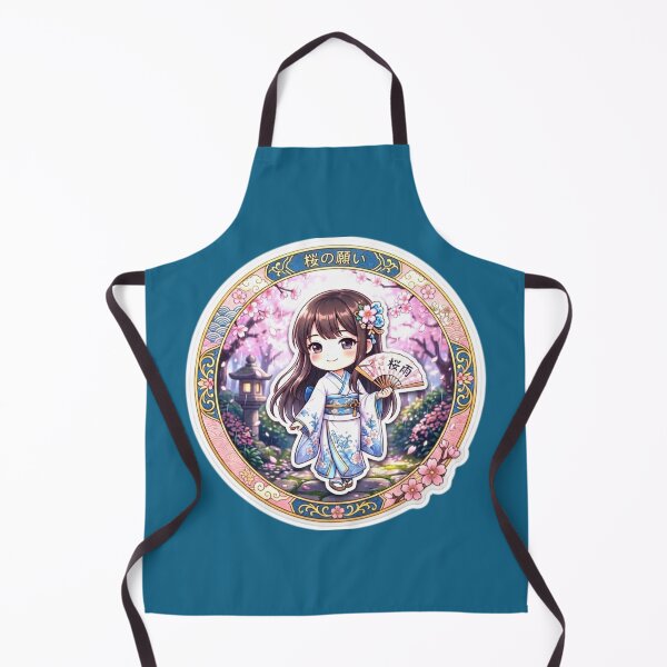 Item preview, Japanese Kimono Girl Sakura Cherry blossom Sticker designed and sold by zenithdecalco.