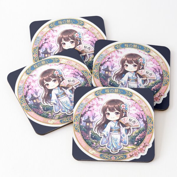 Item preview, Japanese Kimono Girl Sakura Cherry blossom Sticker designed and sold by zenithdecalco.