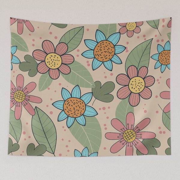 Item preview, Cute Ditsy Flowers Pastel Earthy Tones designed and sold by IvanaIka.