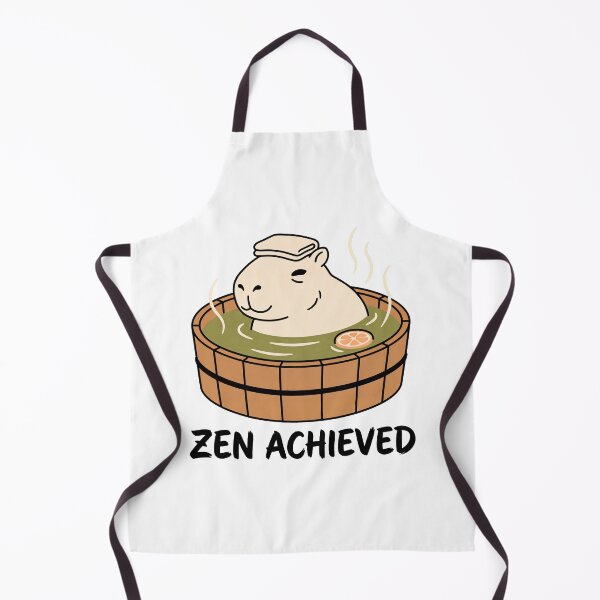 Item preview, Zen Achieved / Onsen Capybara designed and sold by Yos-Design-Stoa.