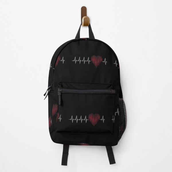 Item preview, Heartbeat ECG with Red Scribbled Heart Graphic designed and sold by SoyLamderma.