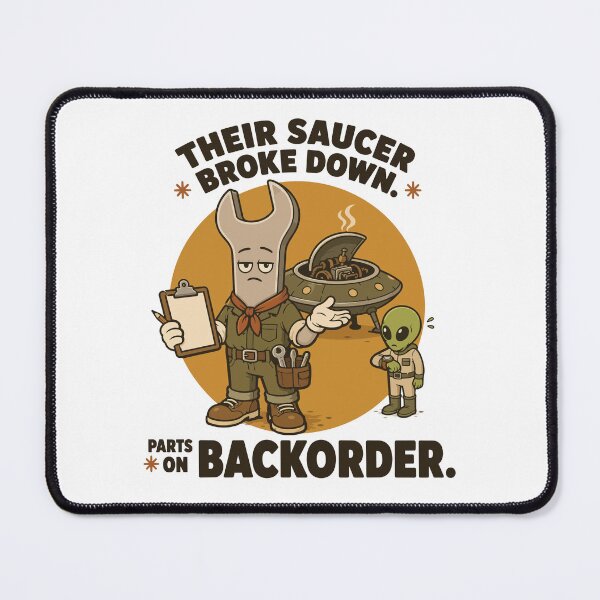 Item preview, Broken Flying Saucer Wrench Mechanic designed and sold by ANALOG MISCHIEF.