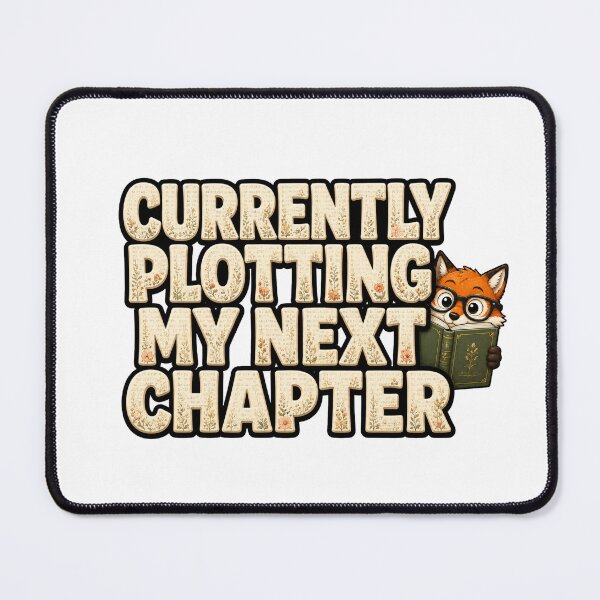 Item preview, Cute Reading Fox Sticker | Currently Plotting My Next Chapter | Book Lover Gift designed and sold by Moonveil_Studio.