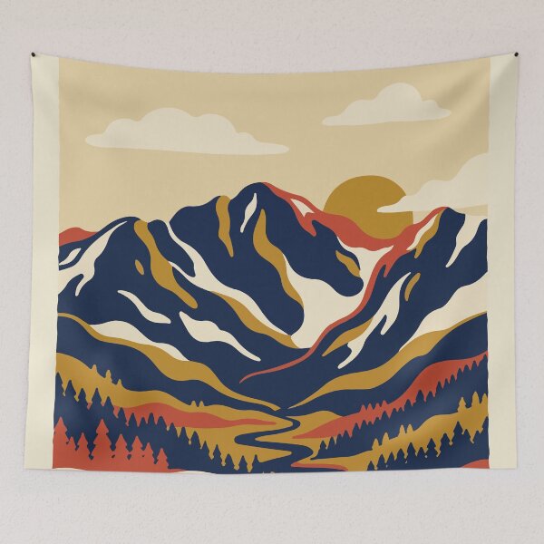 Item preview, Rocky Mountain National Park USA Travel Vintage designed and sold by RareDeerArt.