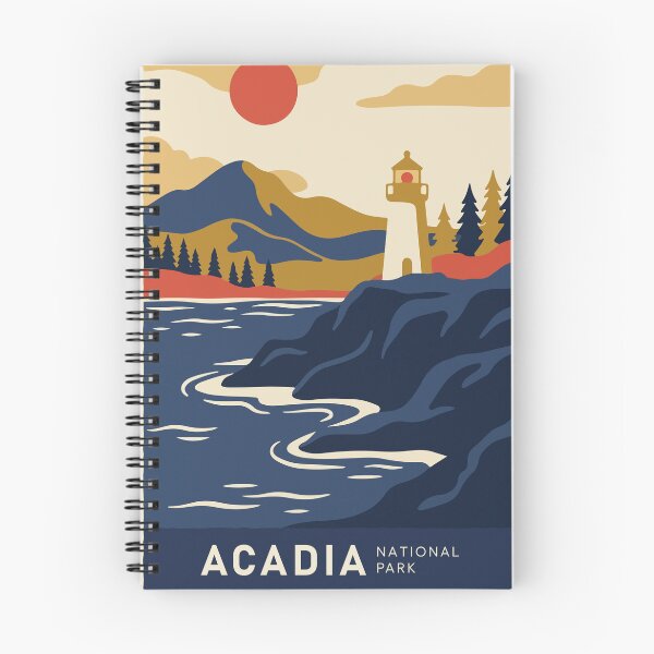 Item preview, Acadia National Park USA Travel Vintage designed and sold by RareDeerArt.