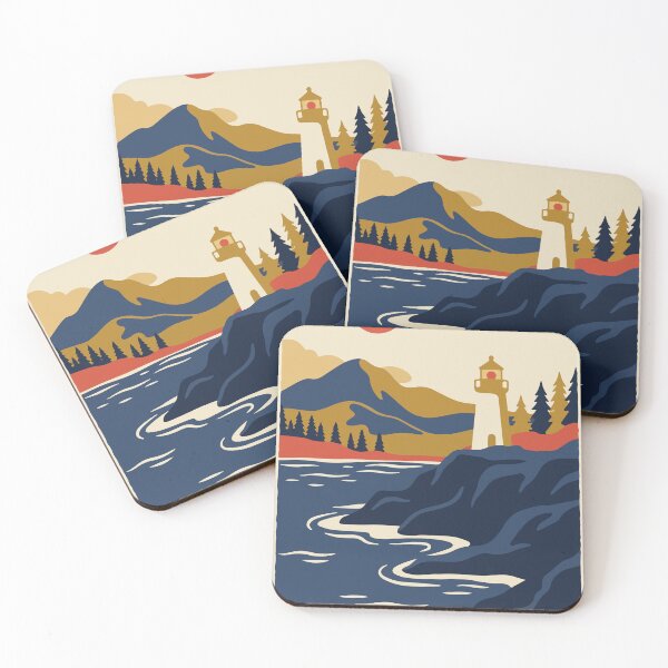 Item preview, Acadia National Park USA Travel Vintage designed and sold by RareDeerArt.