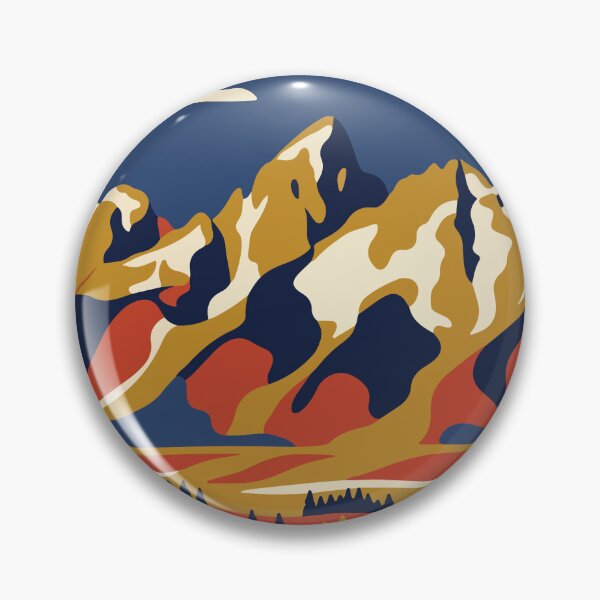 Item preview, Grand Teton National Park USA Travel Vintage designed and sold by RareDeerArt.