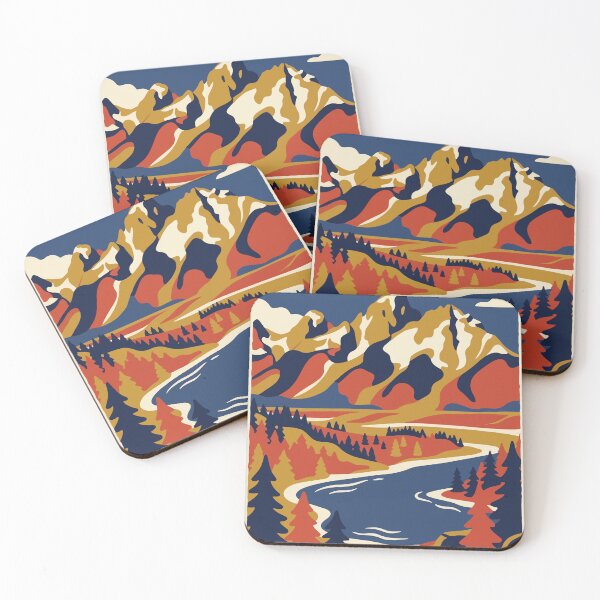 Item preview, Grand Teton National Park USA Travel Vintage designed and sold by RareDeerArt.