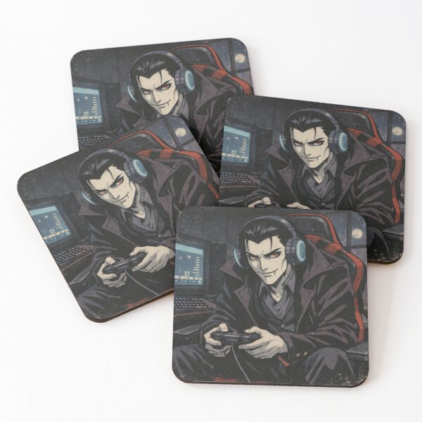 Item preview, Vintage Anime Vampire Gamer designed and sold by KungPowUnicorn.
