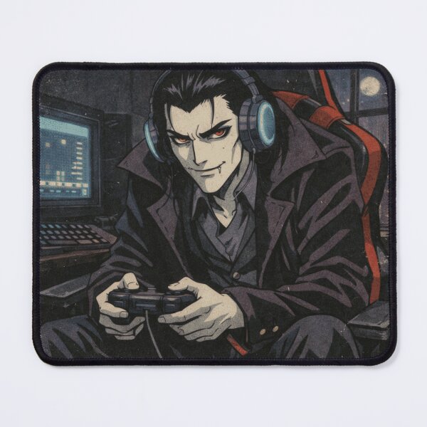 Item preview, Vintage Anime Vampire Gamer designed and sold by KungPowUnicorn.