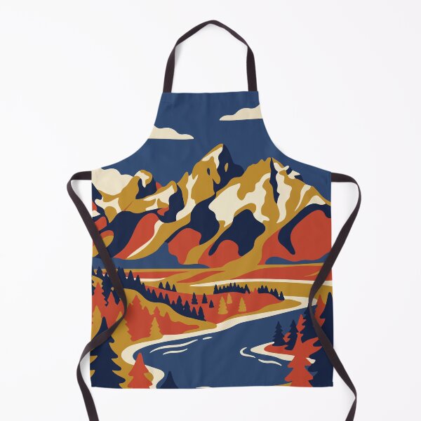 Item preview, Grand Teton National Park USA Travel Vintage designed and sold by RareDeerArt.
