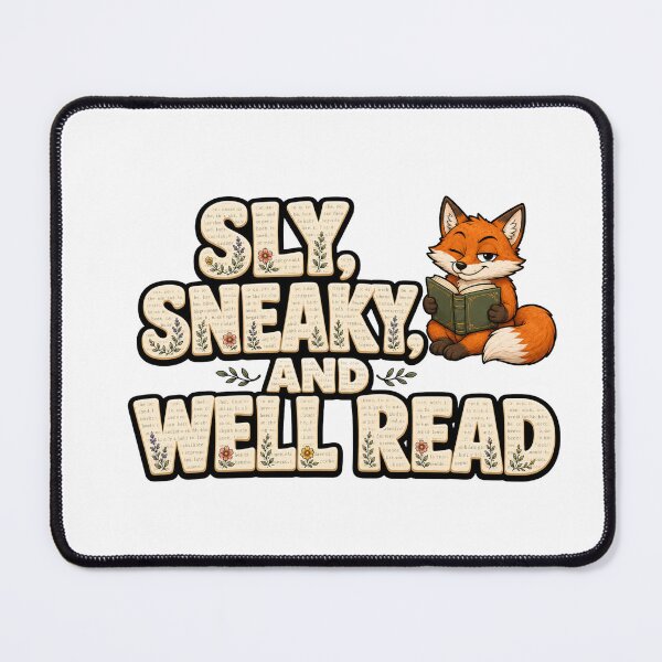 Item preview, Cute Book Fox Sticker | Sly Sneaky and Well Read | Funny Bookworm Gift designed and sold by Moonveil_Studio.
