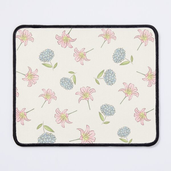 Item preview, Lilies and hydrangeas seamless pattern designed and sold by Yellowduckstudio.