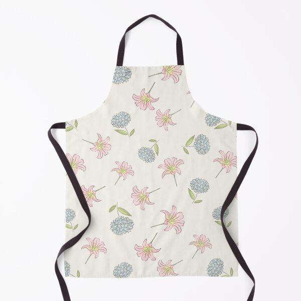 Item preview, Lilies and hydrangeas seamless pattern designed and sold by Yellowduckstudio.