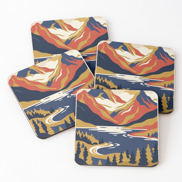 Item preview, Glacier National Park USA Travel Vintage designed and sold by RareDeerArt.