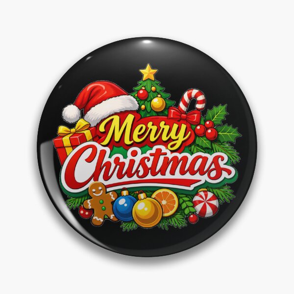 Item preview,  Merry Christmas Holiday Santa Hat Festive Ornaments designed and sold by DeliaDesignsCo.