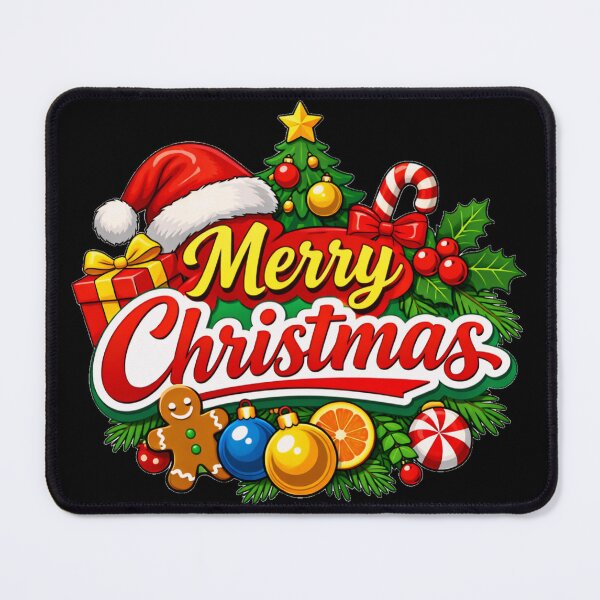 Item preview, Merry Christmas Holiday Santa Hat Festive Ornaments designed and sold by DeliaDesignsCo.
