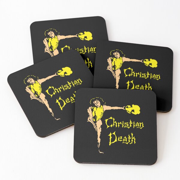 Item preview, Yellow Typography Deathrock designed and sold by nerdyygraphic.