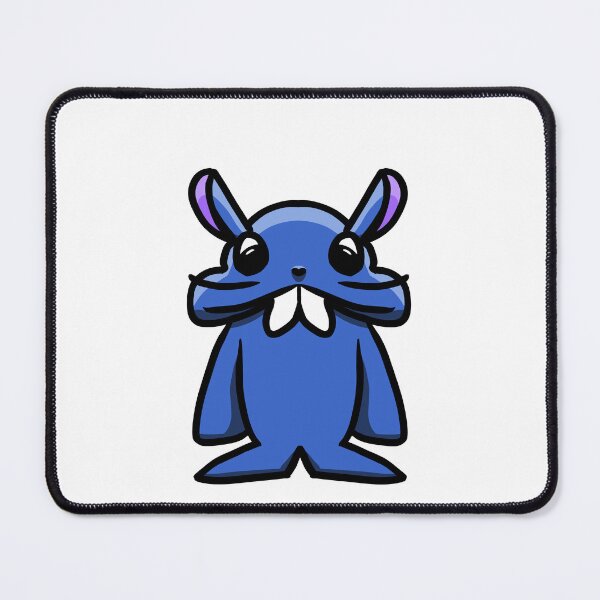 Item preview, Cute Blue Bunny with Big Buck Teeth – Kawaii Sticker Art designed and sold by davidmalec.