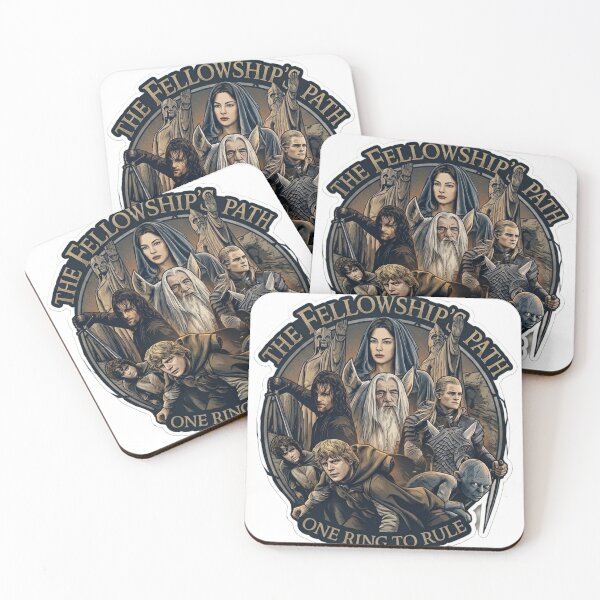 Item preview, Lord of the Rings Fellowship Character Mosaic Sticker: Gandalf, Aragorn, Arwen, Legolas, Frodo & Sam designed and sold by Sidra digital art 8277237.
