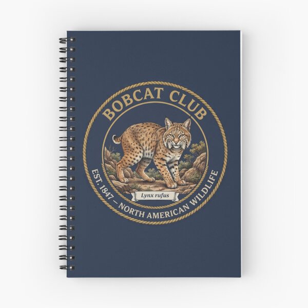 Item preview, Bobcat Club Vintage Badge North American Wildlife designed and sold by CalmCapy Co.
