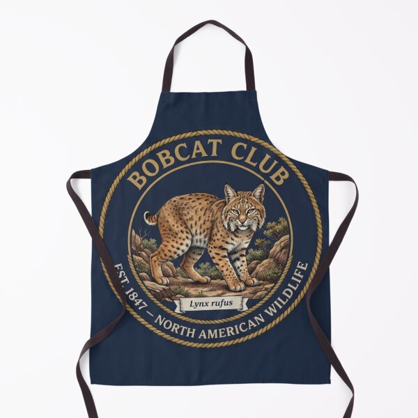 Item preview, Bobcat Club Vintage Badge North American Wildlife designed and sold by CalmCapy Co.