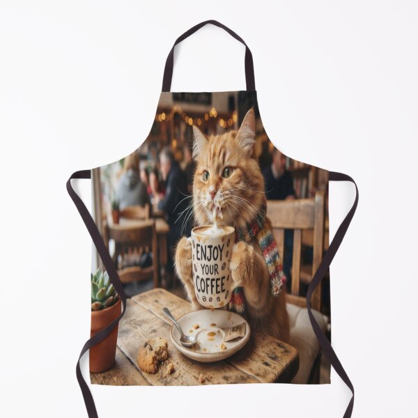 Item preview, cat drink coffe designed and sold by JMAVILA ART.