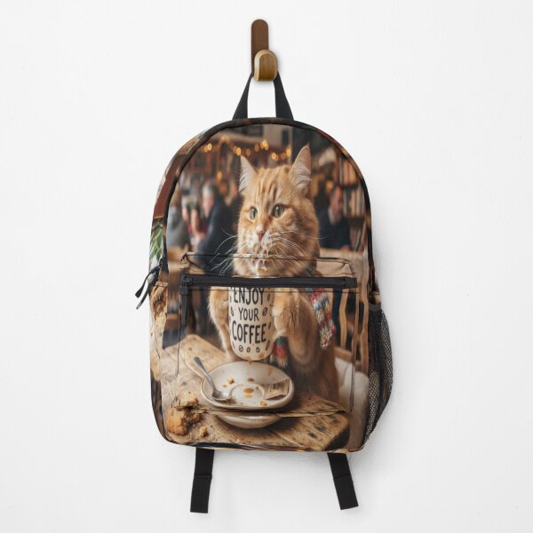 Item preview, cat drink coffe designed and sold by JMAVILA ART.