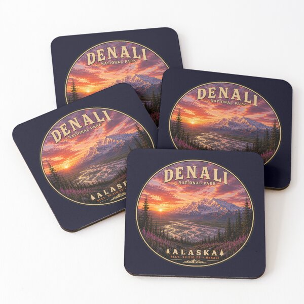 Item preview, Denali National Park Round Badge | Alaska Vintage Patch | Hidden Bigfoot  designed and sold by Swanny's Custom T-shirt and Gift Designs.