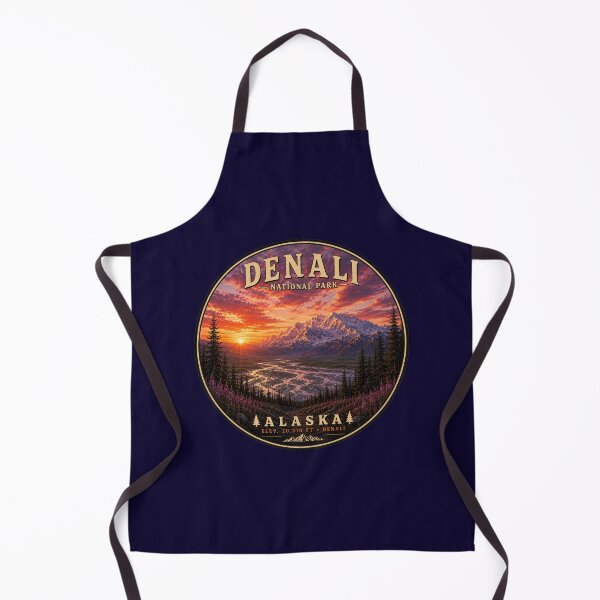Item preview, Denali National Park Round Badge | Alaska Vintage Patch | Hidden Bigfoot  designed and sold by Swanny's Custom T-shirt and Gift Designs.