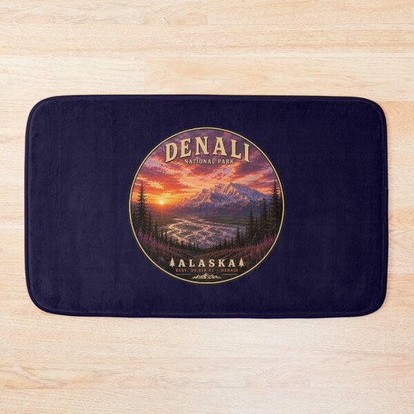 Item preview, Denali National Park Round Badge | Alaska Vintage Patch | Hidden Bigfoot  designed and sold by Swanny's Custom T-shirt and Gift Designs.