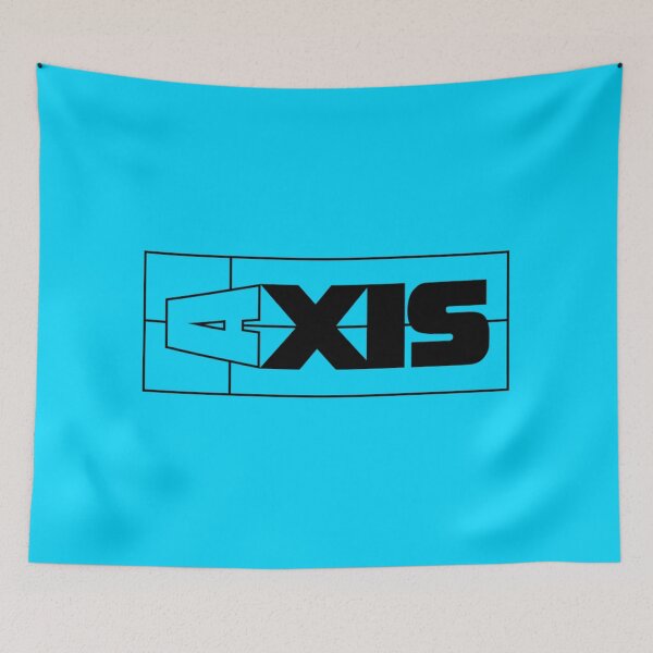Item preview, Neon Blue Axis Boats Modern Logo  designed and sold by ChristinasMess.